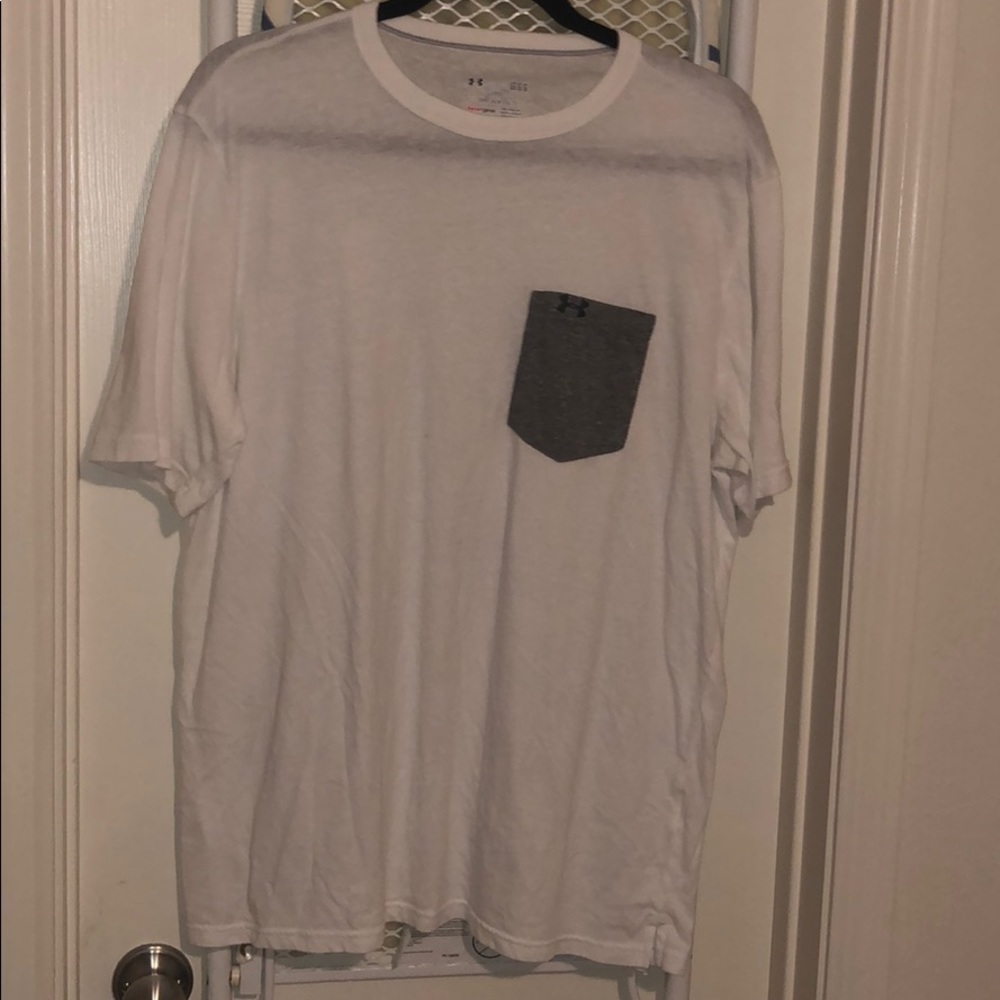 White UA Tee